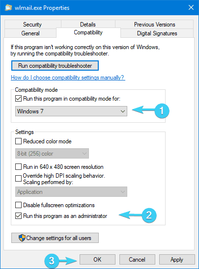 windows live mail ya no es compatible eliminelo y use mas