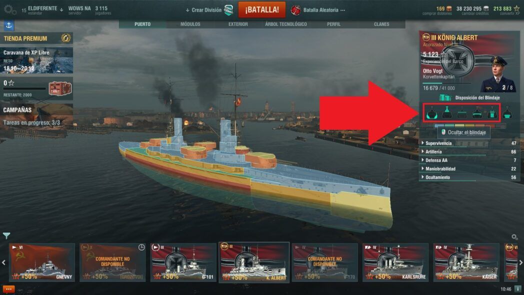 World of Warships: guías y consejos sobre el sistema de gestión de barcos