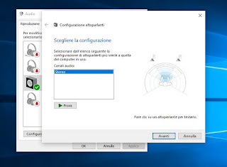 Configuración de sonido sonido de ventanas