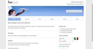 Sitio web de fax aplicación de fax