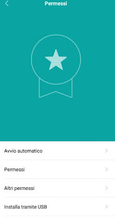 pantalla de permisos