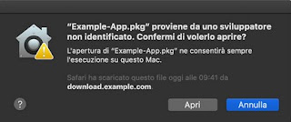 Apertura de aplicaciones de Mac Nueva aplicación