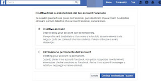 desactivación de facebook