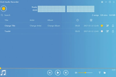 Grabadora de audio delgada