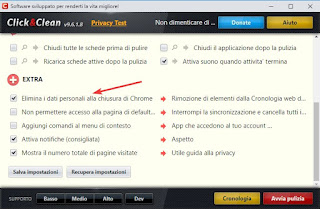 Extensión Click&Clean extensión de cromo