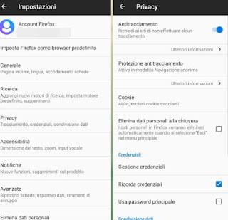 Borrar datos móviles de Firefox FirefoxMóvil