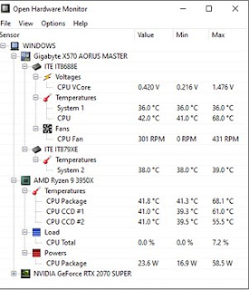 Abra el monitor de hardware