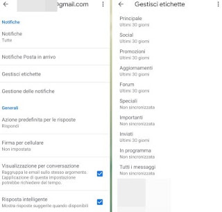 Notificaciones de etiquetas de Gmail Accesos directos de Gmail