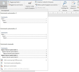 Tabla de contenido automática de Word Resumen automático
