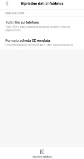 restaurar android Formato Android