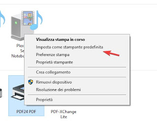 Impresora predeterminada