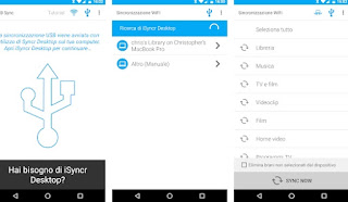 aplicación iSync