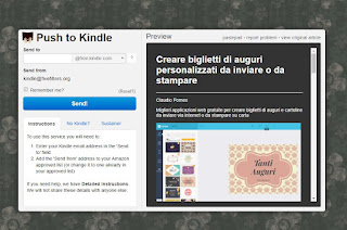 Haga clic en Kindle Enviar página