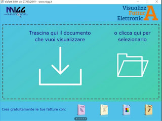 Visualización de una factura electrónica programa de cuenta