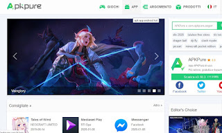 Sitio web de APKPure APK Puro