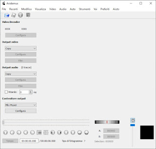 Aplicación Avidemux para Windows Avidemux ventanas