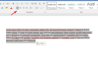 Alinear en Word palabra