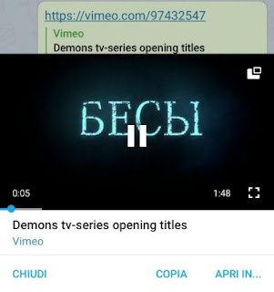 Reproductor interno de Telegram Lector de telegramas
