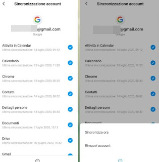 sincronización de Google Cuentas de Google