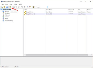 Agrega una nota Nueva entrada KeePass