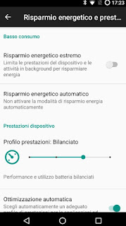 el ahorro de energía menú de ahorro de energía