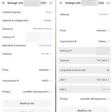 Direcciones IP de Android