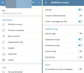 Sonidos de chat de Telegram chats de telegramas
