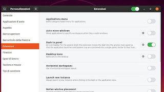 Extensión Dash to Panel ir al panel