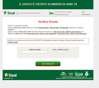 Comprobación de las ganancias de SuperEnalotto