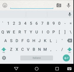 agregar cadena con números en el teclado de google