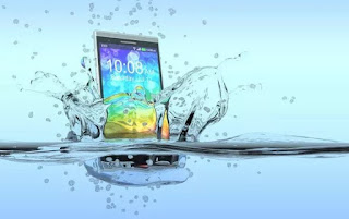 Teléfonos inteligentes en el agua