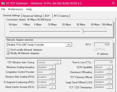 optimizar la conexión TCP