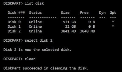 claro formato de espacio usb