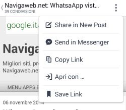 deshabilitar el navegador interno de facebook