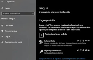 Configuración de idioma de Windows 10