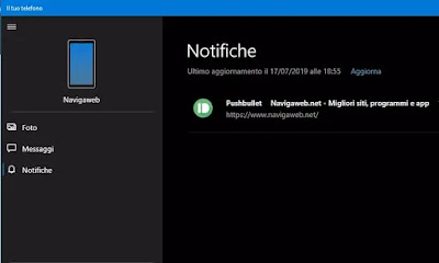 recibir notificaciones de windows 10
