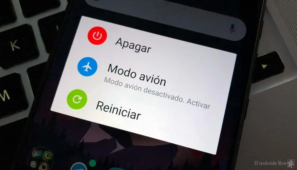 apague y reinicie android sin boton de encendido