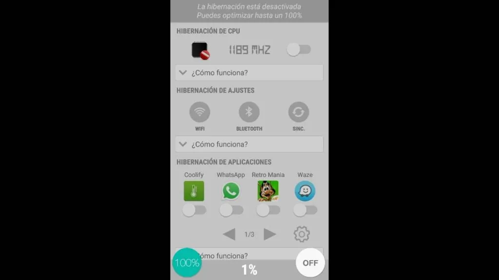 como ahorrar bateria en android con hibernation manager