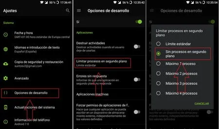 como bloquear aplicaciones que se ejecutan en segundo plano en android