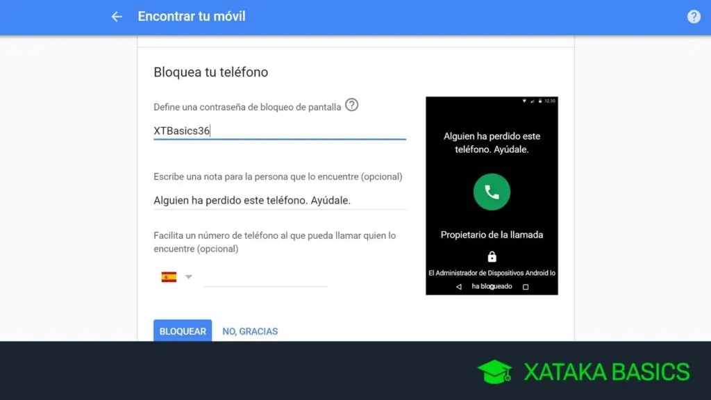 como bloquear un telefono android perdido o robado