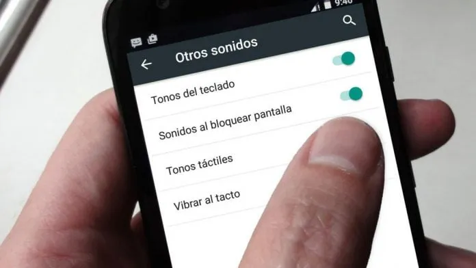 como cambiar el sonido del sistema con un toque de la pantalla en android