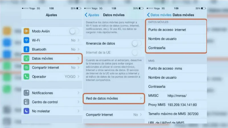 como configurar manualmente wind apn en android