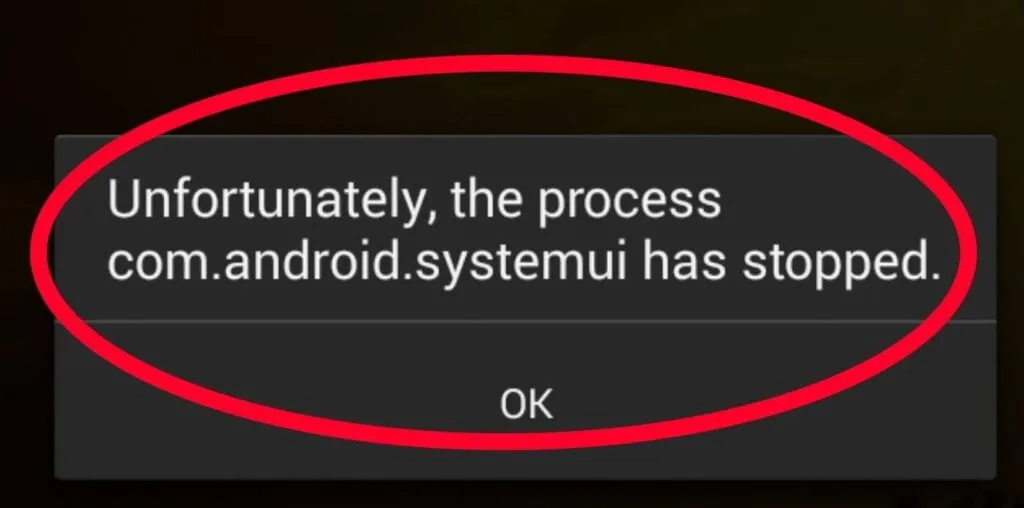 como corregir el error en android com process systemui se ha detenido