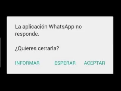como corregir el error lo siento whatsapp se ha detenido en android