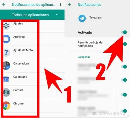 como desactivar todas las notificaciones en android