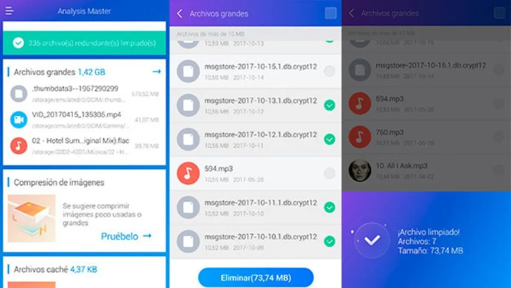 como eliminar archivos de sistema innecesarios en android