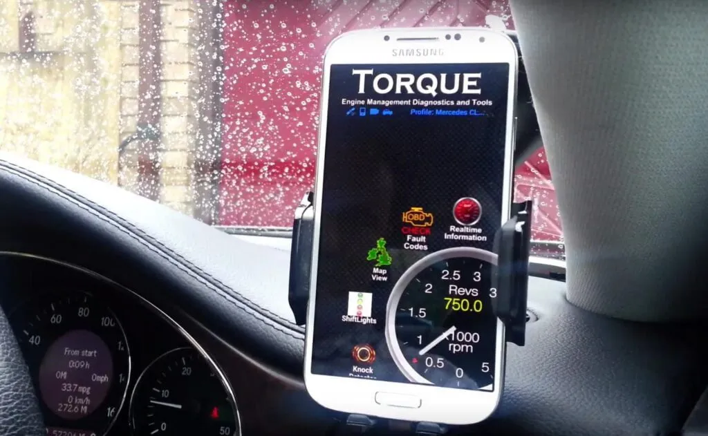 como encontrar el conector de diagnostico obd2 de un automovil con la aplicacion de android