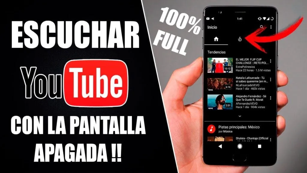 como escuchar youtube con la pantalla apagada en android