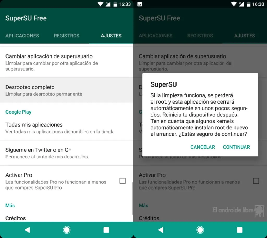 como funciona supersu para android en dispositivos rooteados