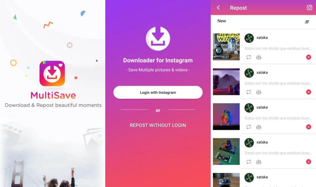 como guardar fotos y videos de usuarios de instagram desde android